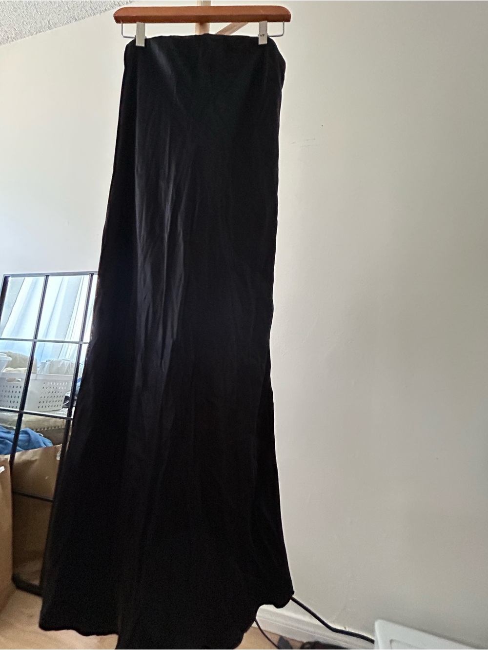 Anthropologie Elegant Black Maxi Skirt